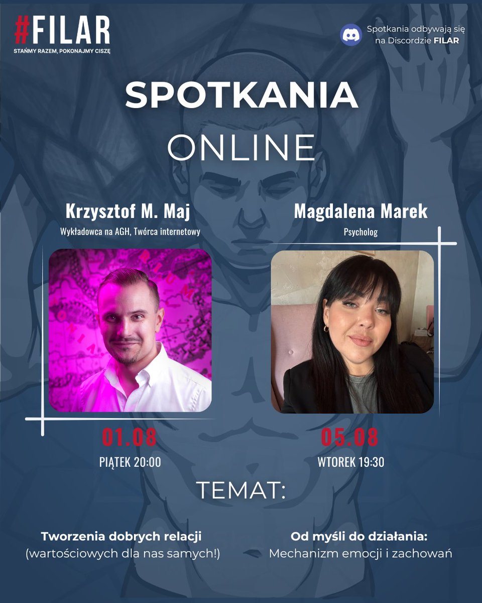 Zapraszamy na spotkania! #filar 
discord.com/invite/cxh3kjz…