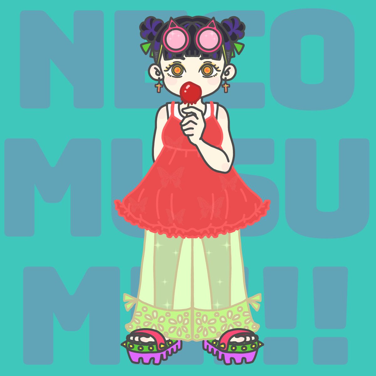 caaaat_girl's tweet photo. 久しぶりのお絵描きたのしすぎたあああああ！！！！
あいっらぶっお絵描き！！！！！
落書きですみません(:3[▓▓]

#イラスト好きな人と繋がりたい 
#newあいこん 
#お絵描き 
#絵描きさんと繋がりたい https://t.co/Y7hKImOctD