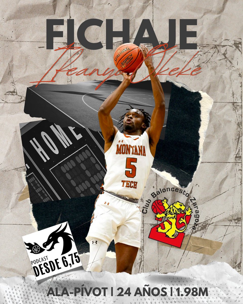 desde675's tweet photo. 🔨 Potencia para la pintura del CBZ.
Ifeanyi Okeke viene de promediar 11,4 puntos, 5,5 rebotes y 54% en tiros de campo en la NAIA con Montana Tech.
Un 4 físico, explosivo y con hambre de demostrar en la Segunda FEB.
Ojito con sus highlights… 👀 https://t.co/ZC7dGCOeW8