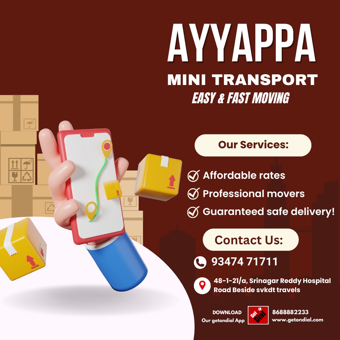 getondialapp's tweet photo. Ayyappa Mini Transport – Reliable &amp; efficient transport service for all your local moving needs!
 #AyyappaTransport #MiniTruckService #LocalLogistics #FastDelivery #GetOnDial

https://t.co/UmRNr8fL4V https://t.co/FTyawjlVpF