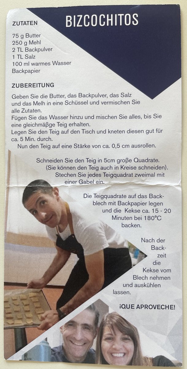 Der internationale General- und Admiralstabslehrgang (LGAI) an der Führungsakademie bringt verschiedene Nationen zusammen. Es geht um das Militärische, aber auch um andere kulturelle Aspekte - wie dieses „Bizcochitos de Manteca“-Rezept von Kapitän Juan I. Sander verdeutlicht.
