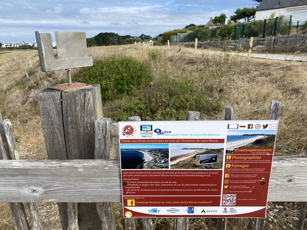 Je contribue à la base de données participative de l’observatoire citoyen du littoral morbihannais pour comprendre l’évolution du trait de côte et suivre les conséquences du changement climatique au travers de l’élévation du niveau de la mer

#CoastSnapKerjouanno
29/07/2025 09:53