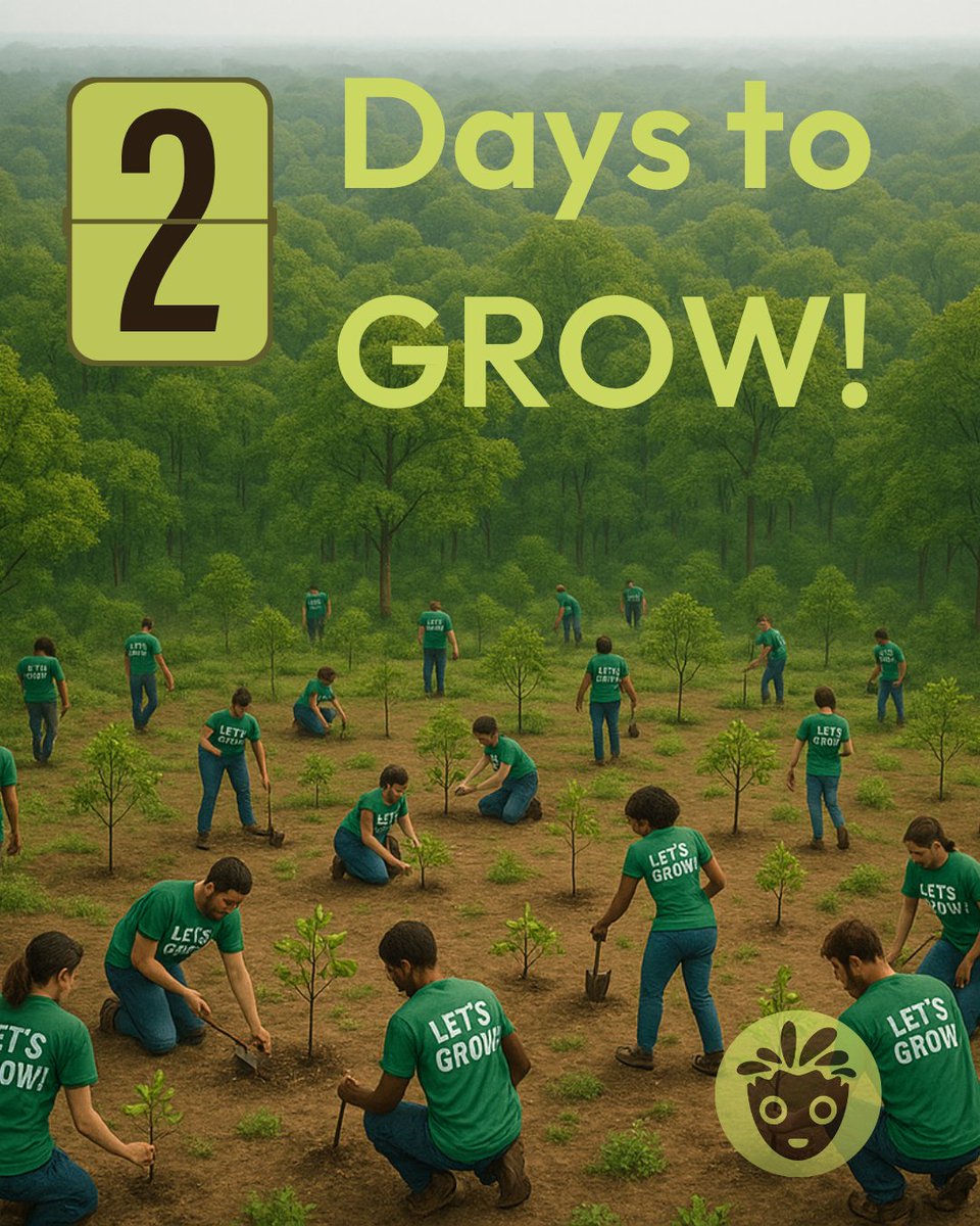 GM Treegens! 🌳

We're two days away from breaking a world record by planting 1 billion trees on July 31st.

Our founder's dream is becoming a reality. 🤯

Whether we succeed or spark a global movement, this is a historic moment.

Let's grow! 🌱🌍