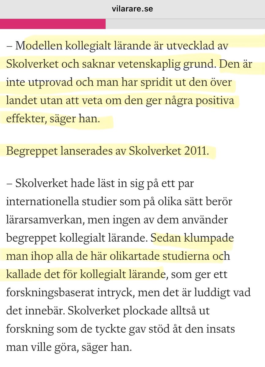 Filippa Mannerheim 📖📚✍️ (@fmannerheim) on Twitter photo <a href="/ITARosengren/">Therese Rosengren</a> Politikerna har bett skolmyndigheterna att se över sitt material så att det är vederhäftigt. Kollegialt lärande saknar vetenskapligt stöd och är Skolverkets eget ”hittepå”. Hur kan det komma sig att de ändå kan fortsätta driva denna modell <a href="/davlin82/">David Lindberg</a> ? <a href="/ITARosengren/">Therese Rosengren</a> Politikerna har bett skolmyndigheterna att se över sitt material så att det är vederhäftigt. Kollegialt lärande saknar vetenskapligt stöd och är Skolverkets eget ”hittepå”. Hur kan det komma sig att de ändå kan fortsätta driva denna modell <a href="/davlin82/">David Lindberg</a> ?