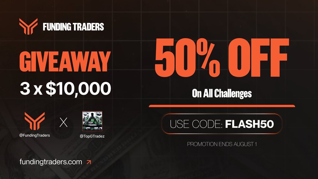 🎁GIVEAWAY ALERT🎁

Rules:

1. Follow 

@FundingFutures
 
@FundingTraders
 
<a href="/StanFXTrading/">Stan FundingTraders.com</a>
 
@davidkrtinic

<a href="/TopGTradez/">TopGTradez</a> 

2. Like and Retweet

3. Tag 3 friends

4. Repost pinned @FundingTraders