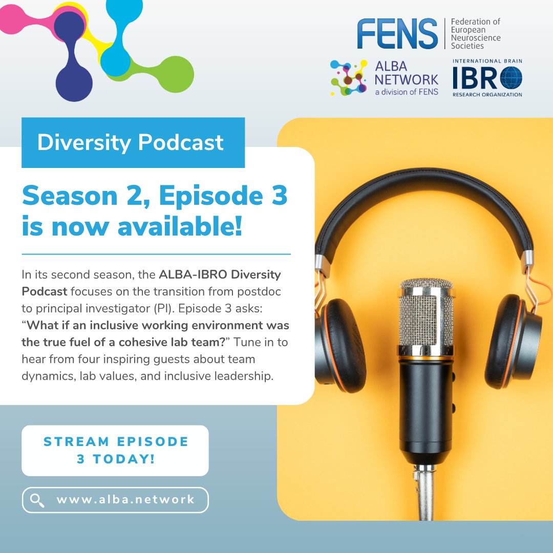 FENS (@fensorg) on Twitter photo 🎧 Have you heard?
Season 2, Episode 3 of the #ALBA-#IBRO Diversity Podcast is out! 🌟
Listen today 👉 loom.ly/PvDlNOI
<a href="/network_alba/">ALBA Network</a> <a href="/IBROorg/">IBRO - International Brain Research Organization</a>
#InclusiveNeuroscience #DiversityInSTEM #NeurosciencePodcast 🎧 Have you heard?
Season 2, Episode 3 of the #ALBA-#IBRO Diversity Podcast is out! 🌟
Listen today 👉 loom.ly/PvDlNOI
<a href="/network_alba/">ALBA Network</a> <a href="/IBROorg/">IBRO - International Brain Research Organization</a>
#InclusiveNeuroscience #DiversityInSTEM #NeurosciencePodcast