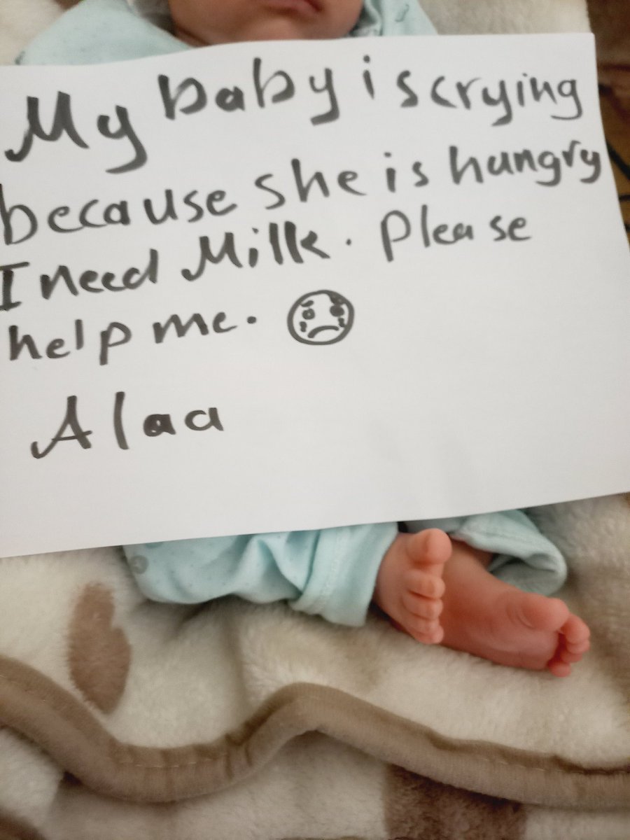 My baby girl has run out of milk. Please donate. Don't hate my baby girl. She needs you. 
chuffed.org/project/123455…