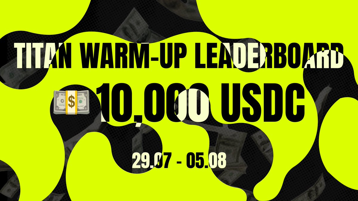🟢 Titan Warm-up $10,000 Leaderboard Contest is Now Live

To build momentum ahead of the upcoming $190,000 USDC main campaign, we’re launching a one-week Warm-up Contest with a $10,000 USDC prize pool.

chromewebstore.google.com/detail/flemjfp…

This is your chance to get ahead early, invite your