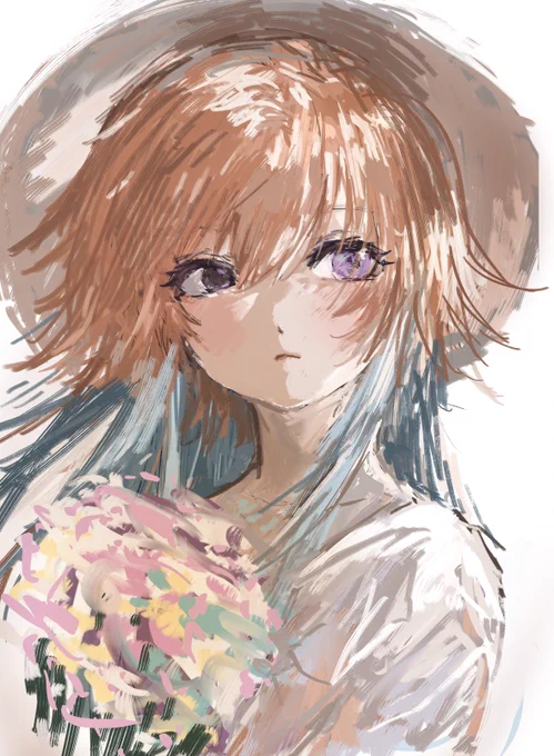 夏休みの自由研究 (数年前に模写を諦めたイラストをなんとか完成に持っていくという実験)
