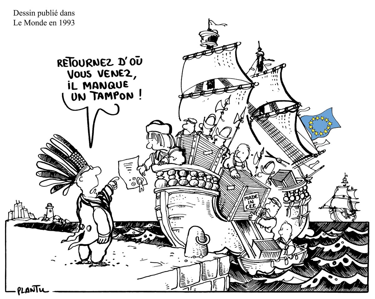 USA-EUROPE: Donald Trump 
n’a rien inventé : dessin publié 
dans Le Monde en 1993.