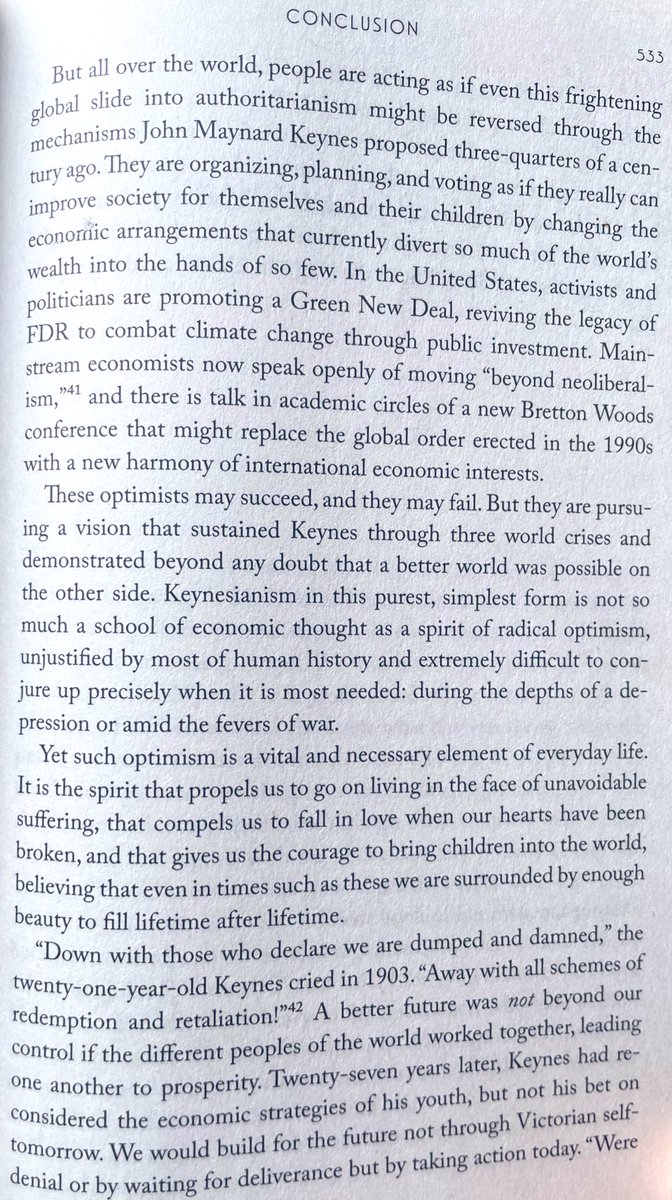 Rémy Rioux (@riouxremy) on Twitter photo In the dark times we live in, 🙏🏼to <a href="/zachdcarter/">Zachary D. Carter</a> for reviving the spirit of Keynes & recounting 100 years of economic policy into a literary work. At the end we wonder: where is the Keynes of our time? Able to propose us the framework for thought & institutions of our new world🤔 In the dark times we live in, 🙏🏼to <a href="/zachdcarter/">Zachary D. Carter</a> for reviving the spirit of Keynes & recounting 100 years of economic policy into a literary work. At the end we wonder: where is the Keynes of our time? Able to propose us the framework for thought & institutions of our new world🤔