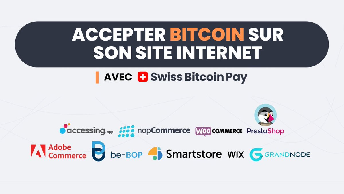 🎥 Nouvelle vidéo: 🎥

Parce que tous les commerçants n'ont pas forcément de boutique physique, voici un tutoriel qui - en moins de 20 min - explique comment accepter les paiements en bitcoin sur son site internet, avec <a href="/SwissBitcoinPay/">🇨🇭 Swiss Bitcoin Pay</a> 🔥

Lien: youtube.com/watch?v=shFrvv…
