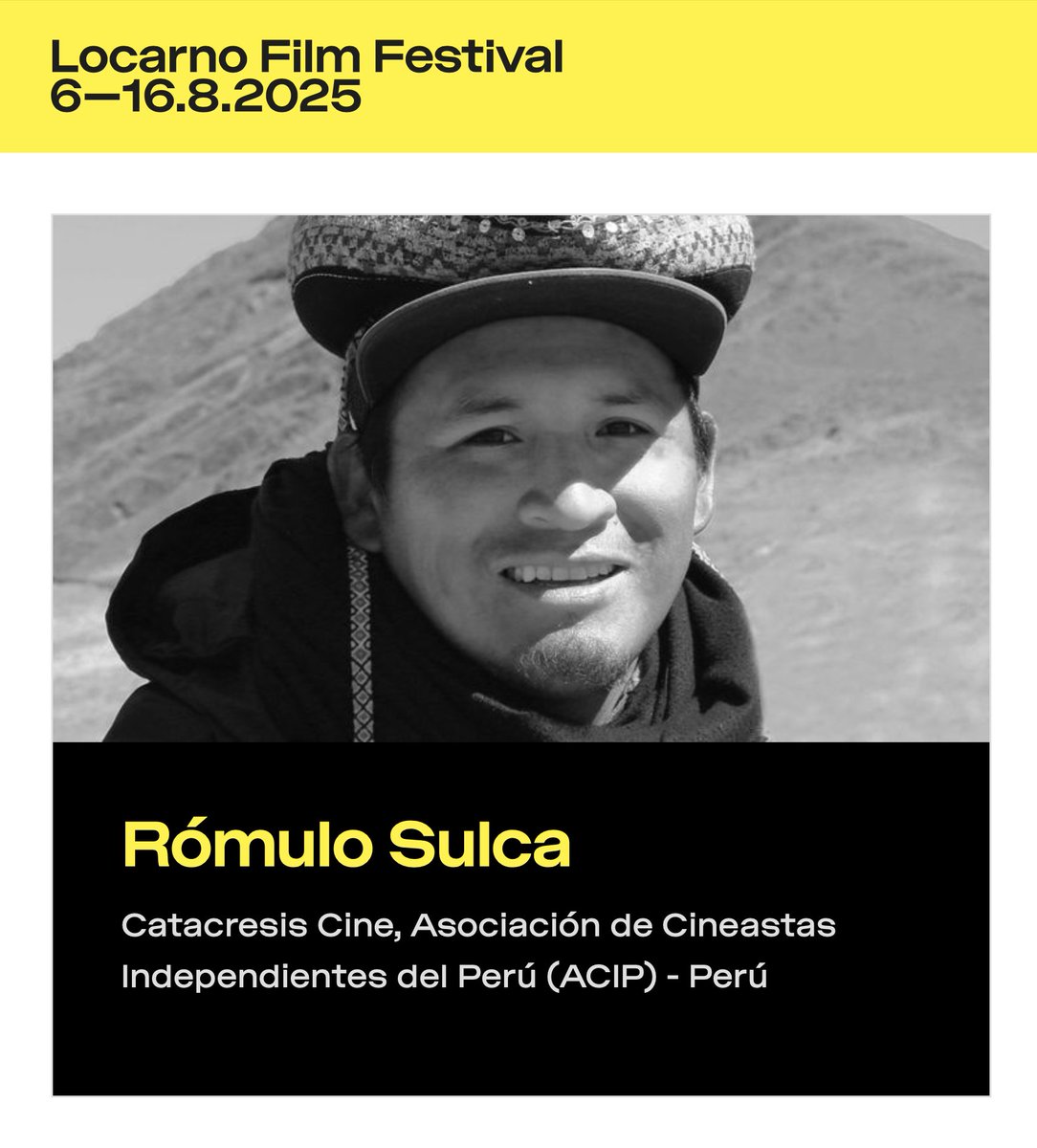Fui seleccionado para el Chile–Locarno Industry Academy América Latina, programa del prestigioso <a href="/FilmFestLocarno/">Locarno Film Festival</a> que se realizará en el <a href="/sanfic/">📽️SANFIC21</a> del 17 al 22 de agosto.
En Catacresis Cine seguimos apostando por el cine y su distribución en los Andes y más allá.
#CinePeruano