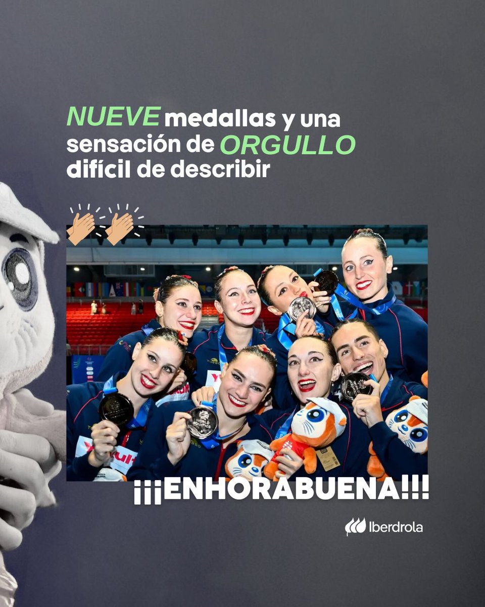 Un triunfo que va mucho más allá de las cifras. Sois historia de la natación artística y del deporte español 

¡¡ENHORABUENAAAA!! 

Fotos: Real Federación de Natación