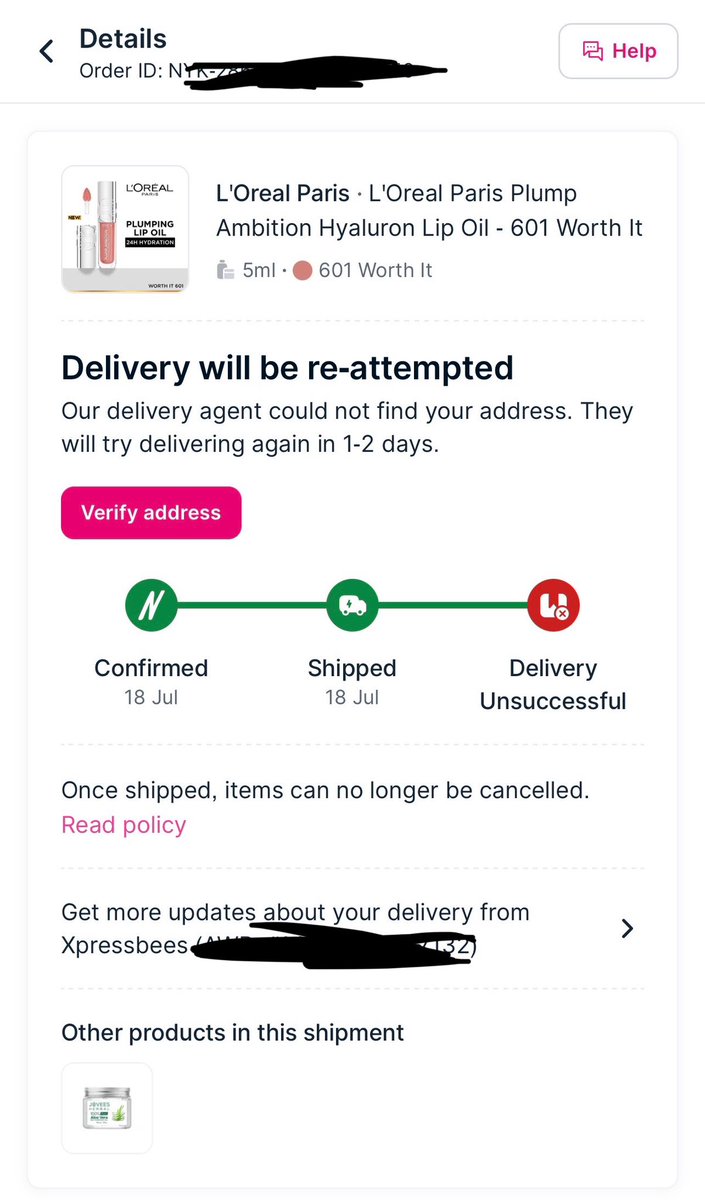 sillyshrutz's tweet image. @MyNykaa stop lying about “attempted delivery” when your delivery agent never came. He instead asked me to come to their warehouse. This is my PAID order, not a joke. Fix this immediately or issue a full refund.#Nykaafail #CustomerService #FailedDelivery #Nykaa