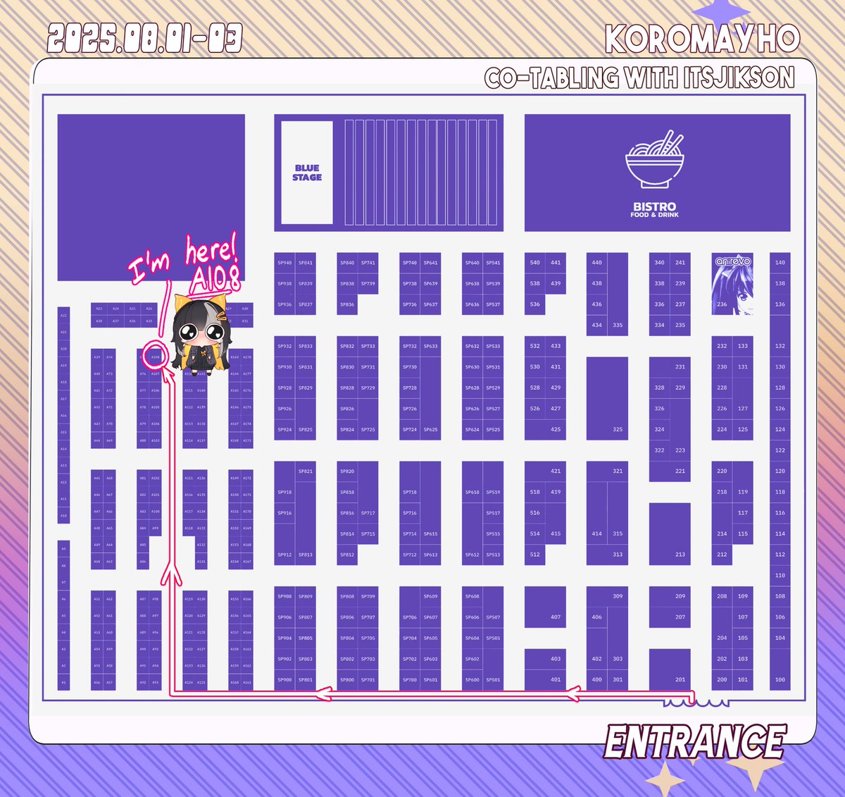 I'll be at Anirevo this week co-tabling with <a href="/itsJikson/">Jikson</a> at ✨A108✨! Here's my catalogue. Hope to see some of you stop by!