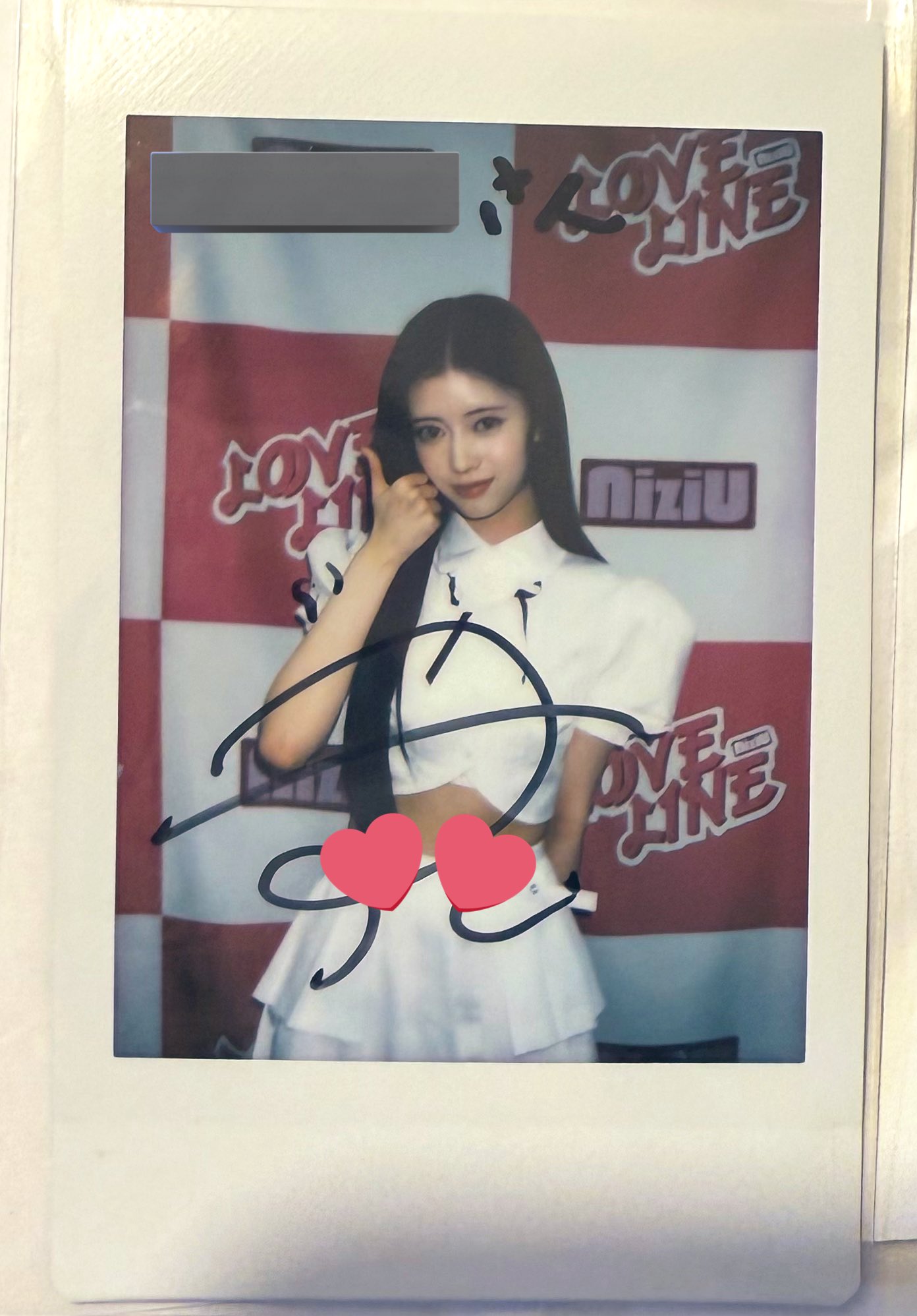 K-POP アイドル チェキ写真 NiziU マコ　直筆 NiziU Official Website