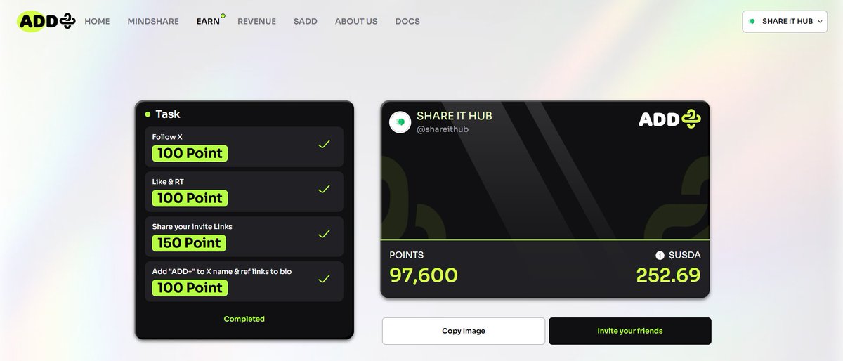 SHAREITHUB's tweet image. lets go !!!! @add_infofi #addplus $USDA

drop your link here nowwww
addplus.org/boost/SHAREITH…