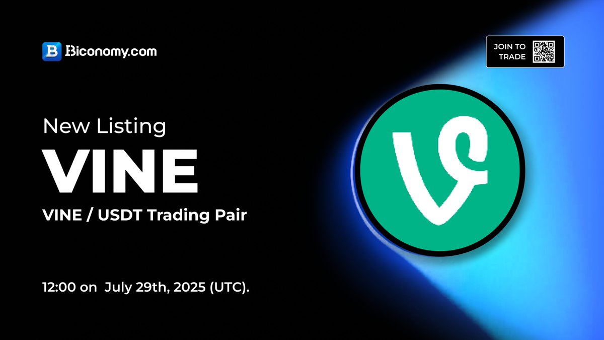 🚀NEW LISTING🔥 $VINE https://t.co/egaqT81Snr will list @VineCoinS0L and  open the #VINE / #USDT trading pair at 12:00 on July 29th, 2025 (UTC)🔥  About #VineCoin： 