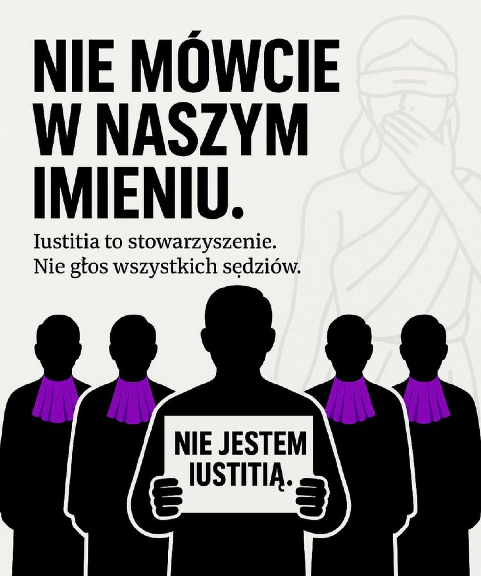 Proszę podać dalej. Nie może być przyzwolenia na nieprawdziwą retorykę, jakoby głos Iustitii był reprezentatywny dla środowiska sędziów. To oczywista nieprawda. 
A propos ciekawe, ile martwych dusz „zasila” szeregi rzekomo największego stowarzyszenia. O tym się nie dowiemy, bo