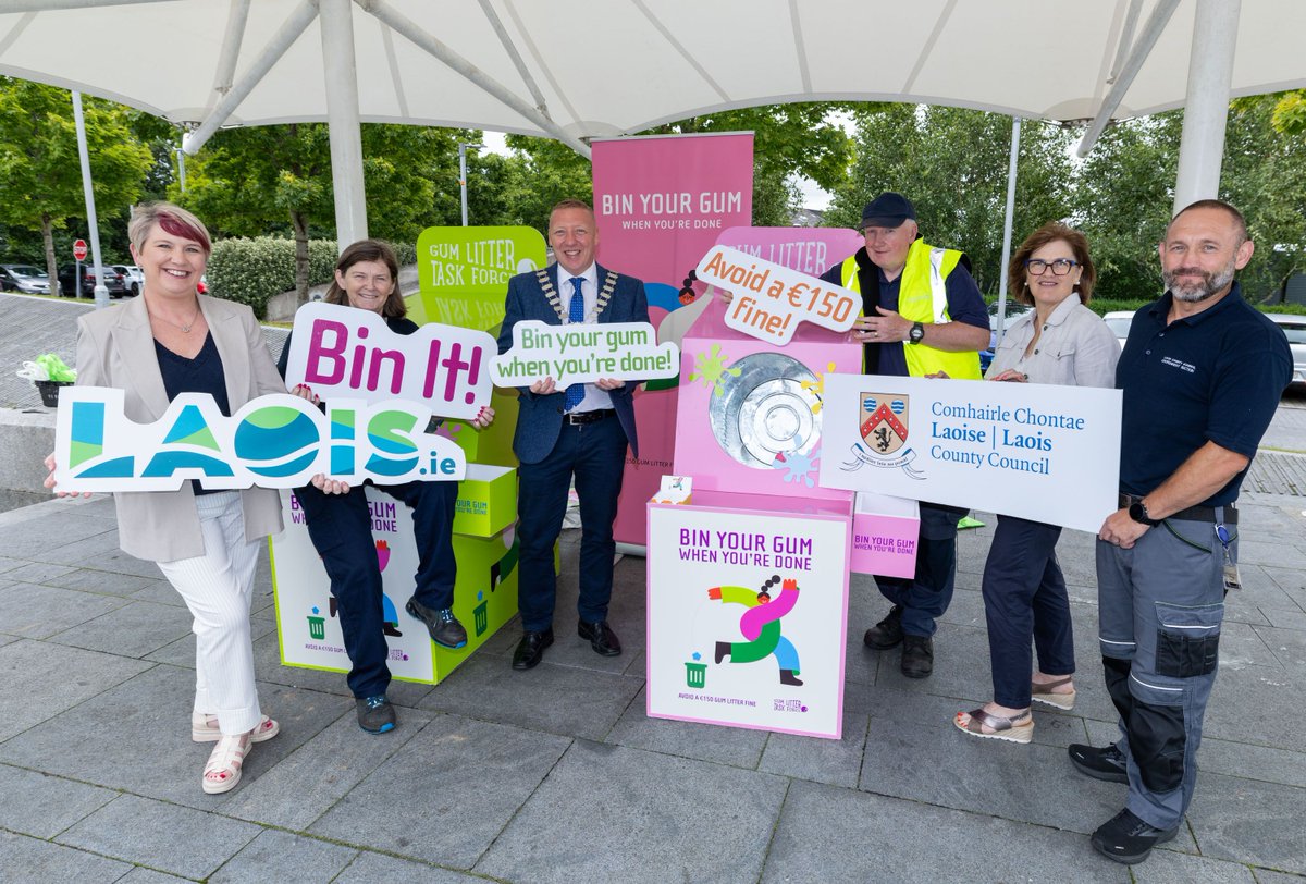 We are delighted to collaborate with the Gum Litter Taskforce to promote the importance of proper litter disposal in Laois and highlight the negative environmental impacts of gum litter.

📢  Bin your gum when you're done! 📢
