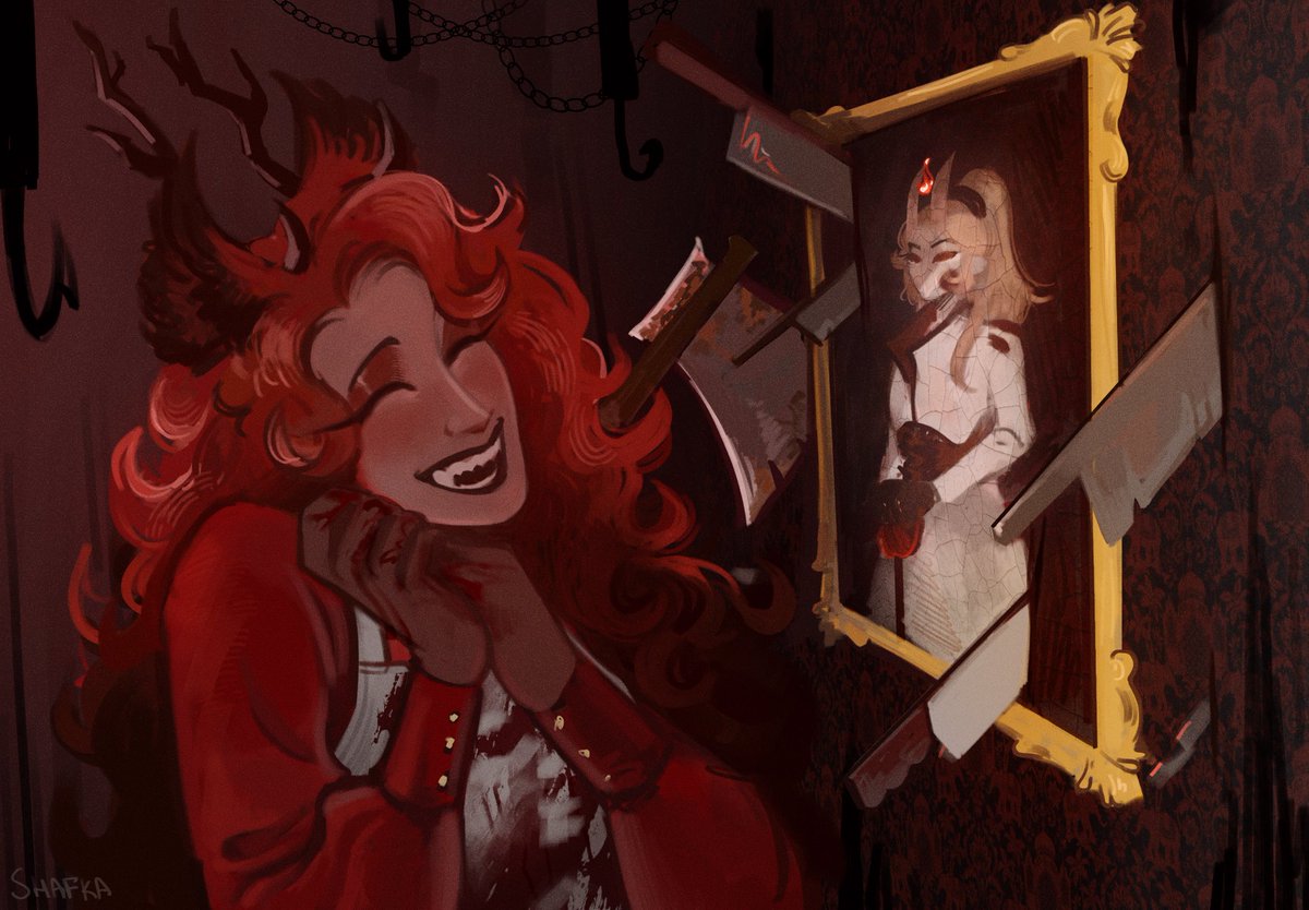 synthez_jpeg's tweet photo. cutie pie #Alastra pining for #Lucifela 🥰
#radioapple #femAlastor #femLucifer https://t.co/6dwI6iBRym