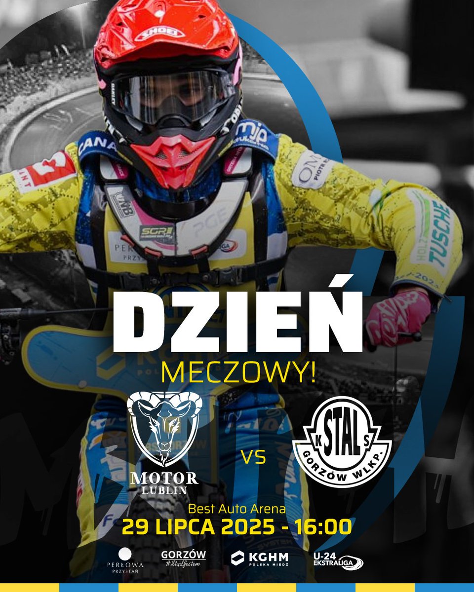 Dziś kolejne zmagania #U24Ekstraliga❗🙂

🆚 Motor Lublin
📆 29 lipca (wtorek)
⏰ 16:00
📌 Best Auto Arena, Lublin 

#STALeRAZEM #LUBGOR #U24Ekstraliga