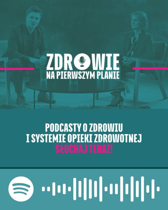 🎙️ Czy wiesz, że #podcast NFZ #ZdrowieNaPierwszymPlanie niesie się na <a href="/Spotify/">Spotify</a>?

🎧 Nasz cykl edukacyjny znasz już z #YouTube. Teraz możesz go nie tylko obejrzeć, ale też posłuchać. Jak wolisz!

🧐 Polecamy rozmowę z prof. Mariuszem Wyleżołem na temat choroby otyłościowej.

💬 Ta