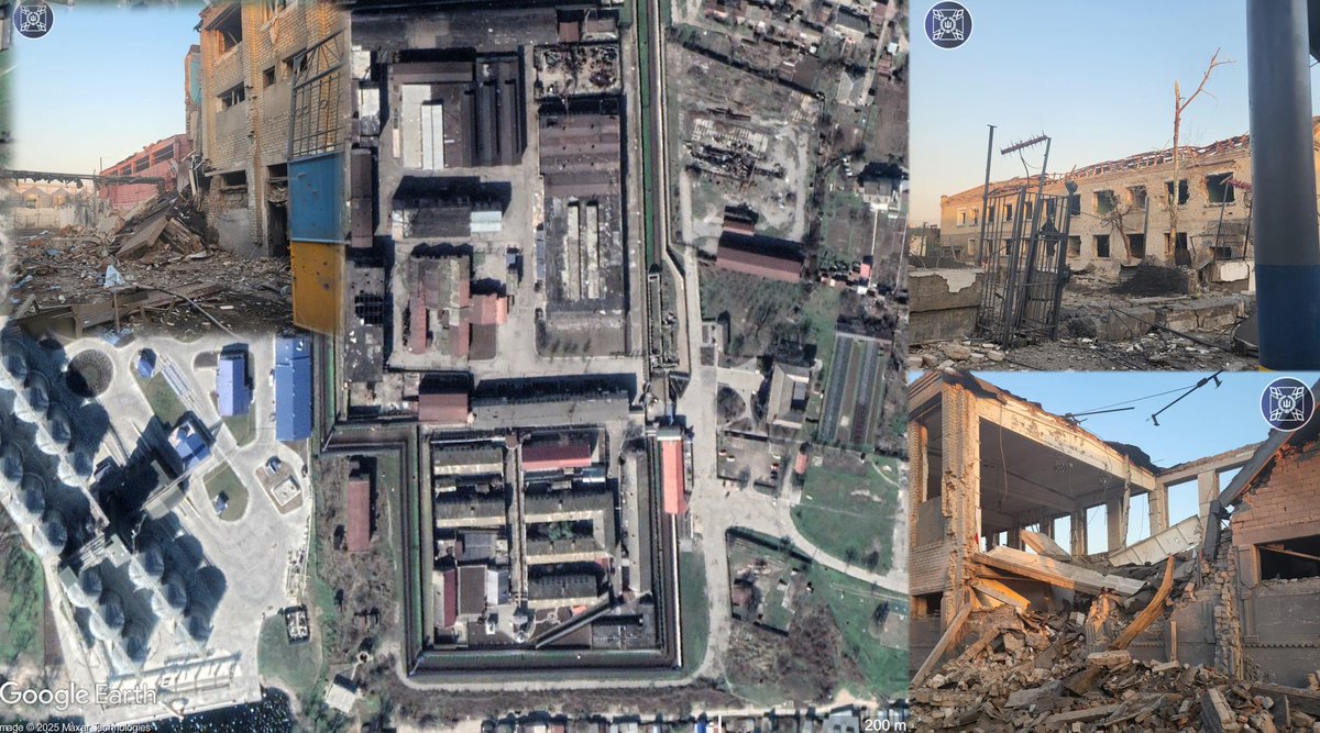 At least 17 inmates were killed and 82 injured after Russian bombs hit a penal colony in Bilenke, Zaporizhzhia Oblast, according to Ukraine’s Justice Ministry. The dining hall was destroyed; the admin building and quarantine wing were heavily damaged. Images support the claim