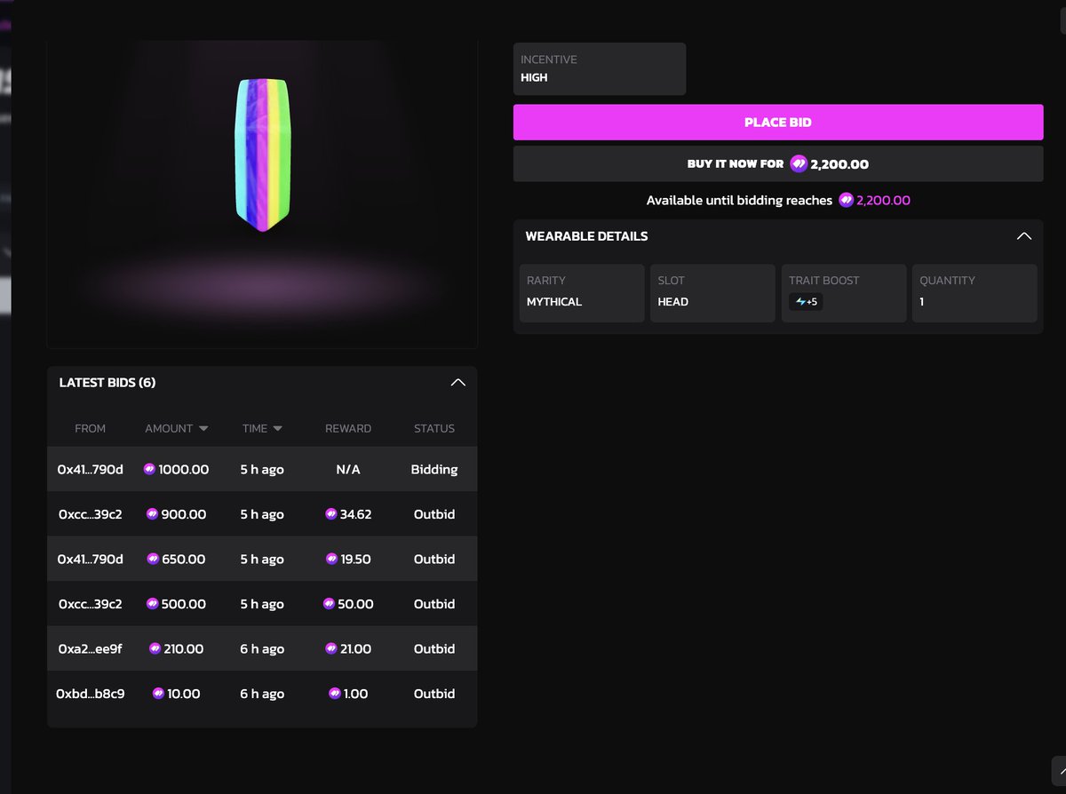 lotsa juicy $GHST rewards being earned in the Aavegotchi auction house this week!
