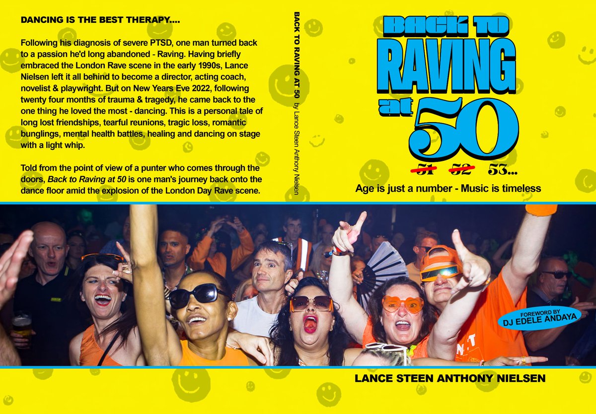 LanceNielsenWD's tweet photo. My next book launches September 12th - #Backtoravingat50 #londonrave #london #rave #techno #housemusic #londonclubbing #party #electronicmusic #acidhouse #nightlife #art #dancemusic #londonmusic #club #clubculture #raveart #raveflyers #raveflyer #halloween https://t.co/aig8FaknHC