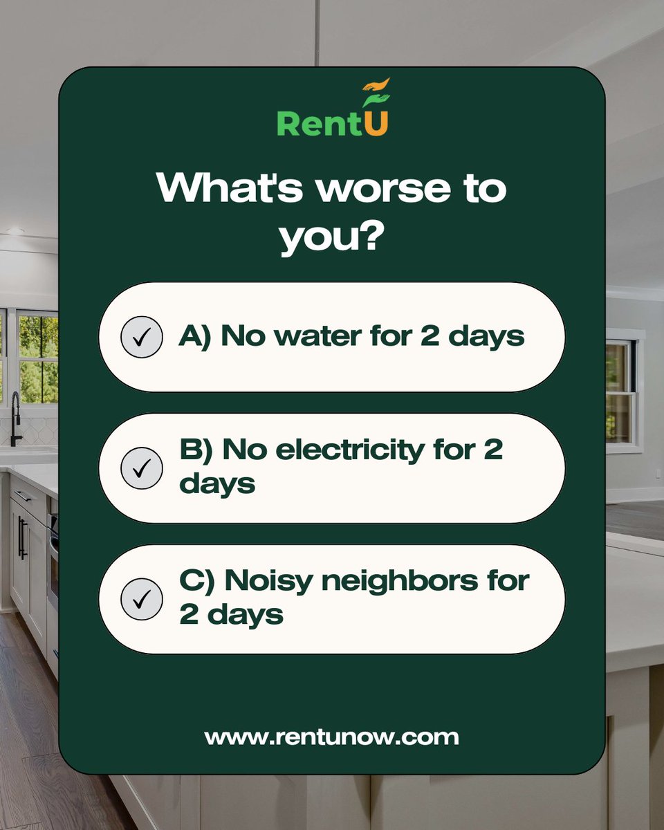 RentUNow's tweet photo. Whats worse to you ? ...tell us even more we would love to hear from you https://t.co/l3ZfxSSc7M