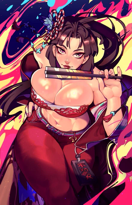 Mai Shiranui - Outfit 3 Will be featuring this large print at EVO for the first time. I have a feeling I'm not going to be able to keep this in stock for long
