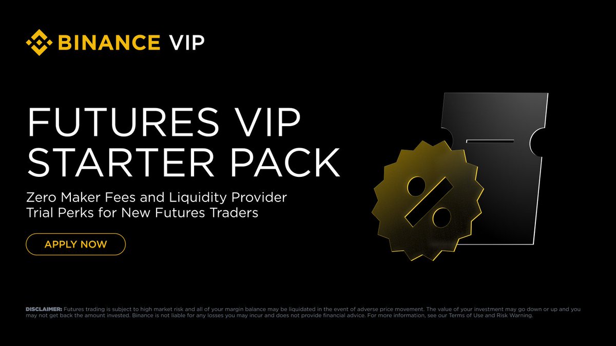 BinanceVIP's tweet image. Scale your trading with the #Binance Futures VIP Starter Pack!

An incentive program designed to accelerate your growth through clear milestones, lower costs, and exclusive service access.

Learn more 👉binance.com/en/support/ann…
