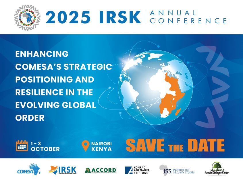 International Relations Society of Kenya (@intrelationske) on Twitter photo ๐ข๐ฅ๐ฒ๐ด๐ถ๐๐๐ฟ๐ฎ๐๐ถ๐ผ๐ป ๐ถ๐ ๐ก๐ผ๐ ๐ข๐ฝ๐ฒ๐ป ๐ณ๐ผ๐ฟ ๐๐ต๐ฒ ๐ฎ๐ฌ๐ฎ๐ฑ ๐๐ฅ๐ฆ๐ ๐๐ป๐ป๐๐ฎ๐น ๐๐ผ๐ป๐ณ๐ฒ๐ฟ๐ฒ๐ป๐ฐ๐ฒ!
Weโre excited to announce that registration is now OPEN for the 2025 Annual IRSK Conference, happening 1stโ3rd October in Nairobi.
Organized in partnership with: ๐ข๐ฅ๐ฒ๐ด๐ถ๐๐๐ฟ๐ฎ๐๐ถ๐ผ๐ป ๐ถ๐ ๐ก๐ผ๐ ๐ข๐ฝ๐ฒ๐ป ๐ณ๐ผ๐ฟ ๐๐ต๐ฒ ๐ฎ๐ฌ๐ฎ๐ฑ ๐๐ฅ๐ฆ๐ ๐๐ป๐ป๐๐ฎ๐น ๐๐ผ๐ป๐ณ๐ฒ๐ฟ๐ฒ๐ป๐ฐ๐ฒ!
Weโre excited to announce that registration is now OPEN for the 2025 Annual IRSK Conference, happening 1stโ3rd October in Nairobi.
Organized in partnership with: