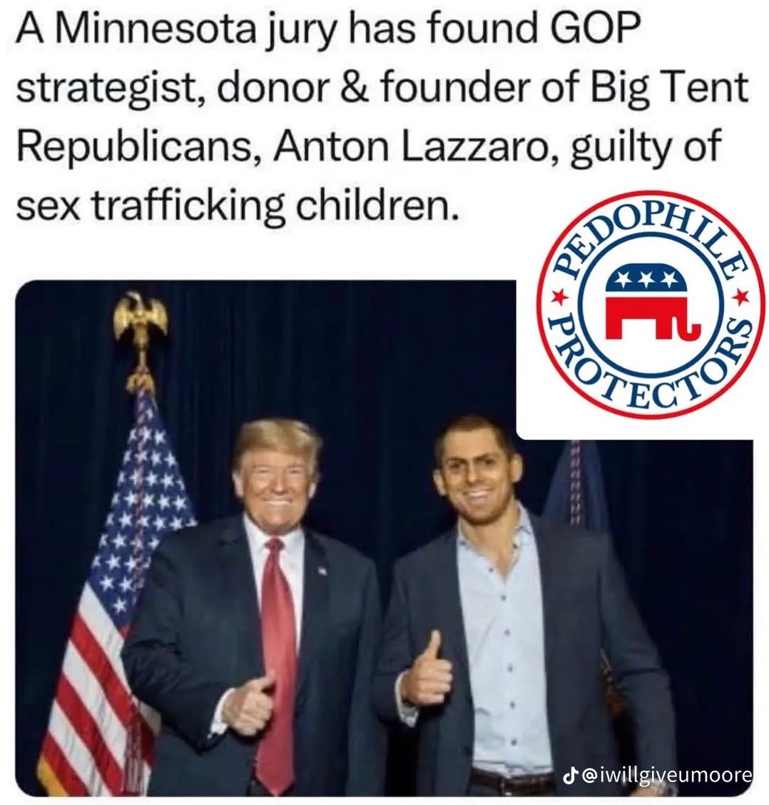 Not a Drag Queen ,

Not a Trans,

Not an Immigrant,

Just another Republican Rapist and Pedophile.