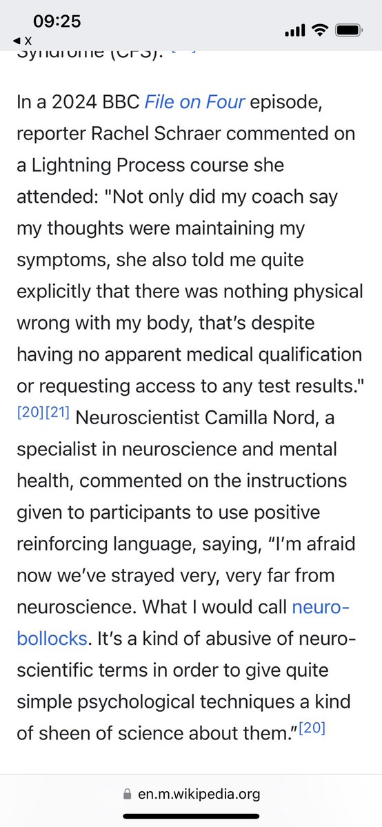 <a href="/verenabee/">verenabee</a> <a href="/Sabrina_Poirier/">Sabrina Poirier (On Hiatus) 🇨🇦</a> Wikipedia sites the source of that quote as a radio 4 episode on the lightning process