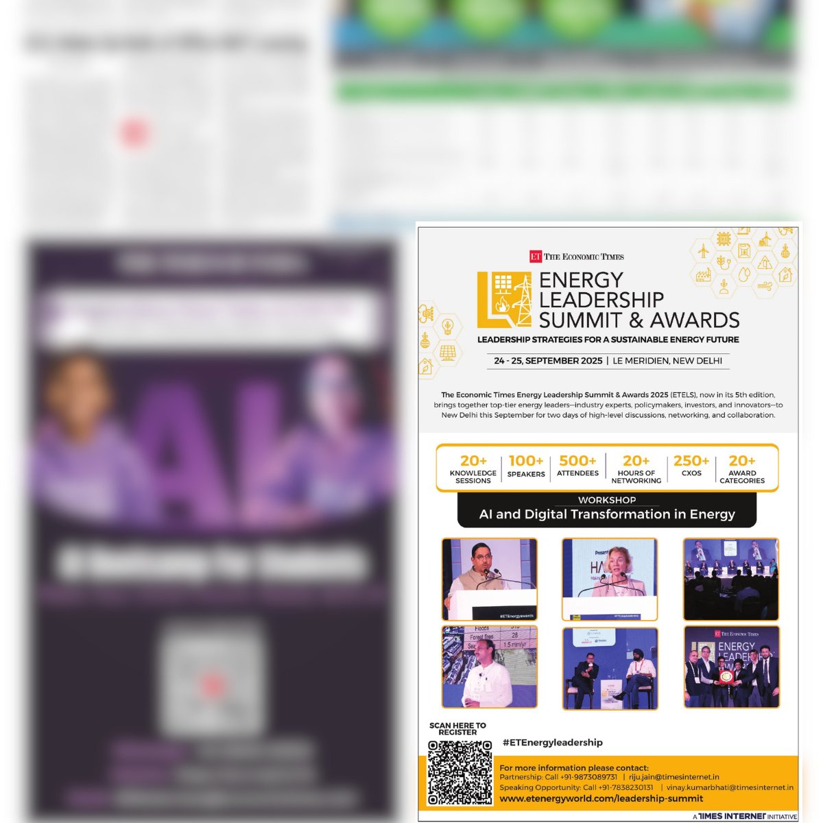 ETEnergyWorld's tweet image. The Economic Times Energy Leadership Summit 2025 makes headlines — and for all the right reasons.
From AI to renewables, from hydrocarbons to hydrogen, this is where India’s energy future is being shaped.
Register Now: energy.economictimes.indiatimes.com/leadership-sum…
#ETEnergyWorld #ETEnergyLeadership