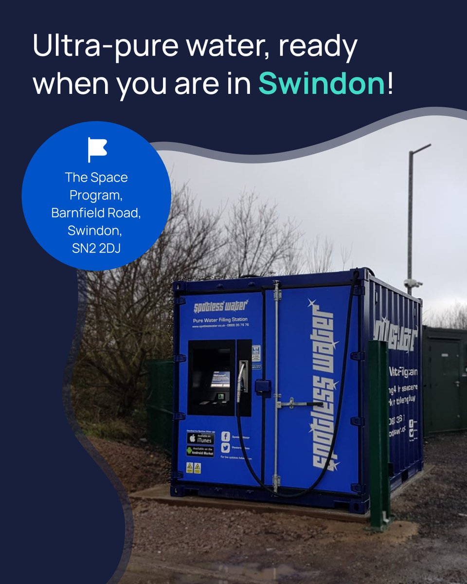 There are two ultra-pure water stations in Swindon - visit SN2 2DJ today!💧

Read more... spotlesswater.co.uk/articles/swind…

#Swindon #SpotlessWater #ultrapurewater #SpotlessWaterUK #cleaning #valeting #detailing #ironing #aquarium #fishkeeping #beekeeping