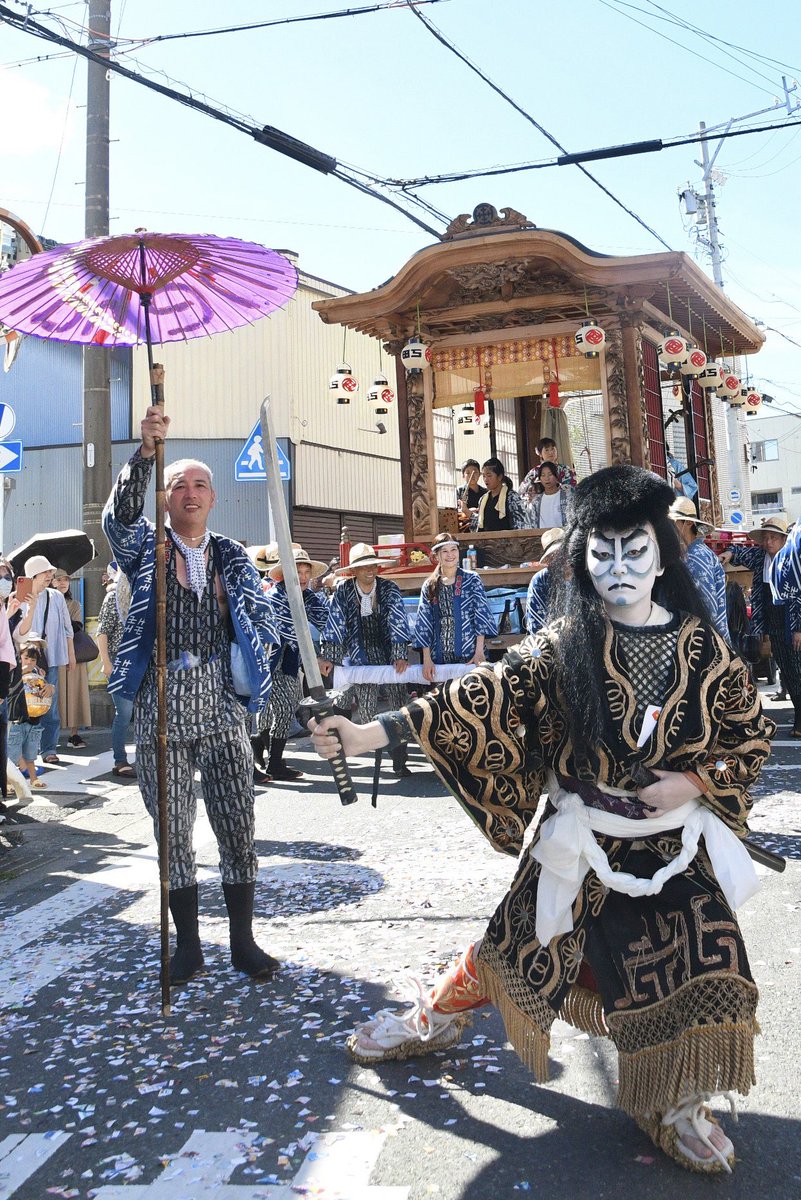 ▏▌絢爛豪華な歌舞伎行列・国府夏まつり ▌▏
　　　　　　　　　　　　　　　　　　　　　　　　　　　　　　　　　　　　　　　　　　　　　　　　　　　　　　　　　　　　　
国府町の大社神社で開催された国府夏まつり🏮