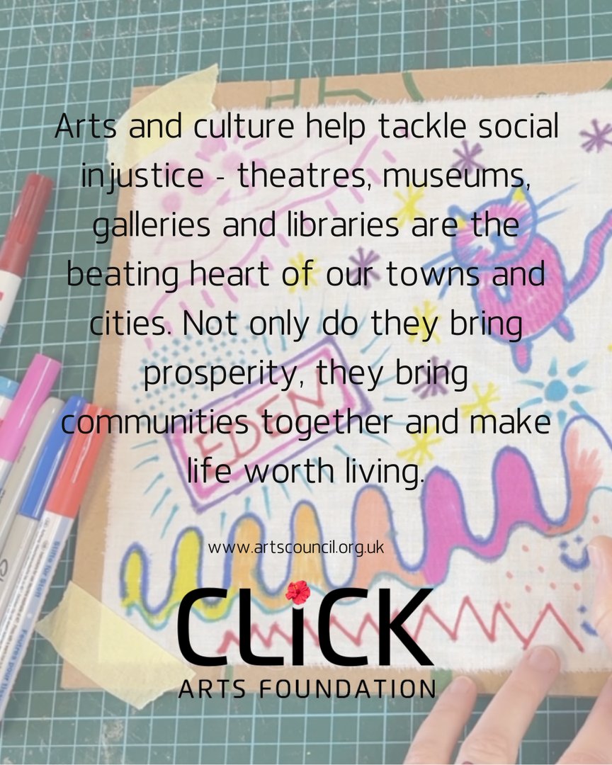 The arts bring us together and support our mental health and wellbeing.

Help us keep the arts accessible to all
donorbox.org/click-arts-fou…