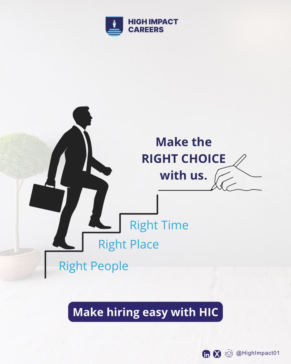 High Impact Careers (@highimpact01) on Twitter photo Find a skilled tech workforce to boost your business productivity. Get the right people for the right job with High Impact Careers.
Send us a DM or an email to info@highimpactcareers.co.uk to make further enquiries on our Recruitment services.
#RPO #HighImpactCareers Find a skilled tech workforce to boost your business productivity. Get the right people for the right job with High Impact Careers.
Send us a DM or an email to info@highimpactcareers.co.uk to make further enquiries on our Recruitment services.
#RPO #HighImpactCareers