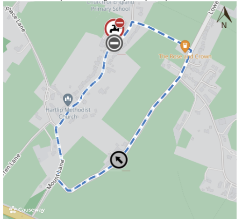 KentHighways's tweet image. Hartlip, The Street: Road closed 5th - 6th August to allow for @SouthernWater repair works: moorl.uk/?18yv3a