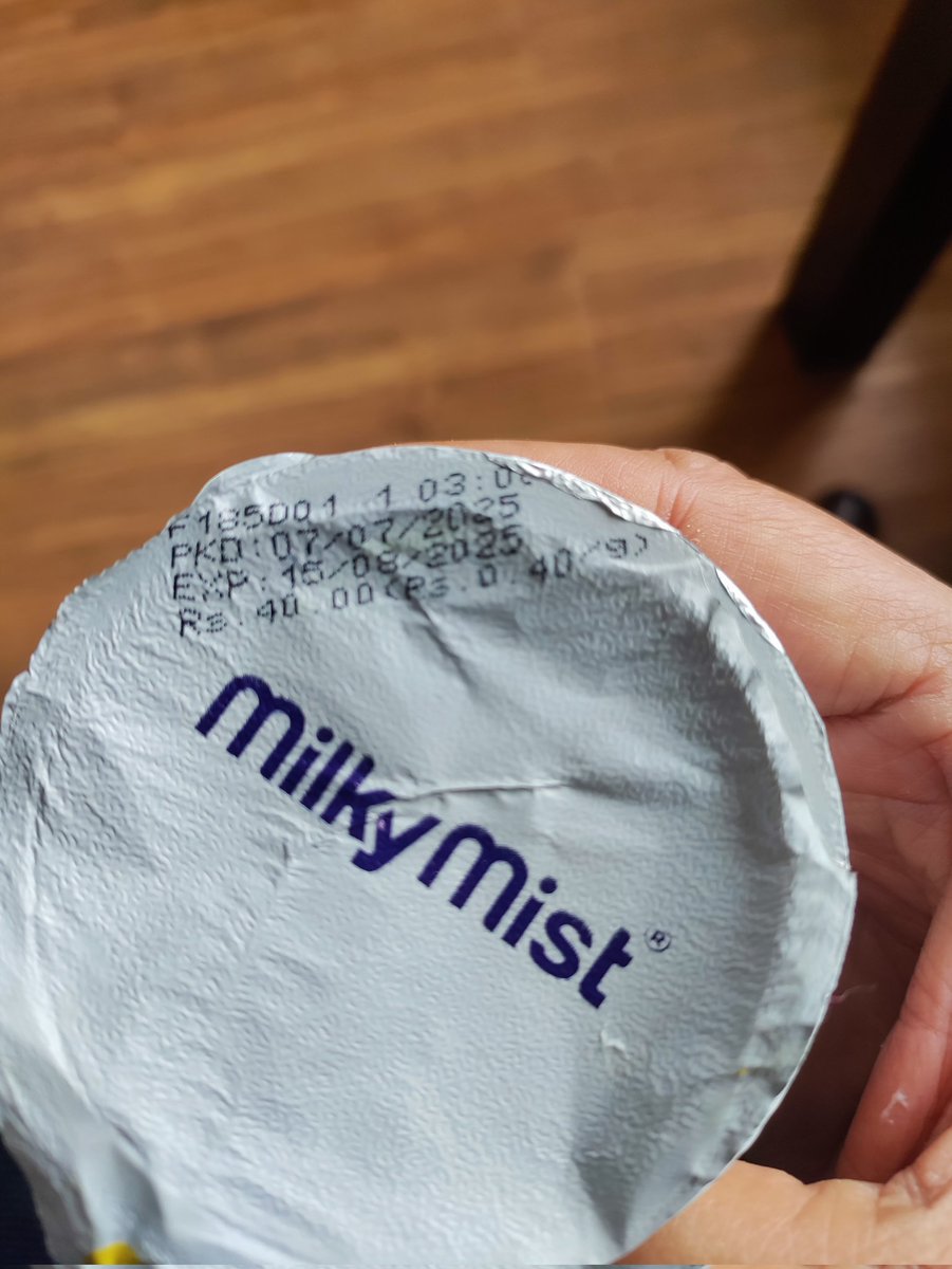 DrTPSingh's tweet photo. @MilkyMistIndia a known brand selling costly probiotic Greek yoghurt with expiry date of 15 /08/2025 after purchase at one grocery shop in Pune kept in freez and open on 29th July, curd smelling foul and totally rotten like material. @fssaiindia @CMilkymist https://t.co/1t7hceHfaj