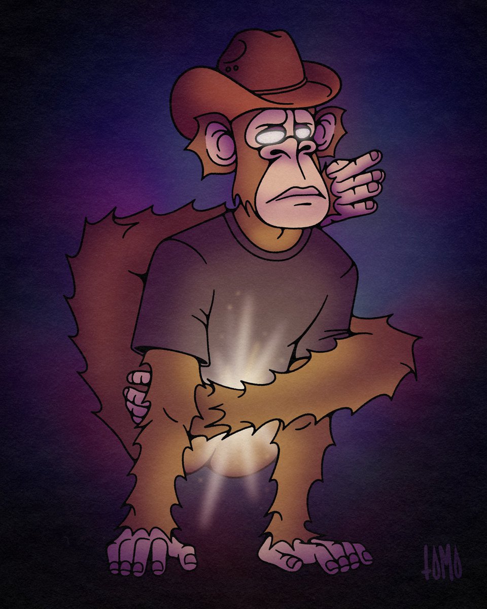 I did this custom piece for <a href="/CaseyThePirate/">Pirate</a> a while ago 🍌
#BoredApeYogaClub