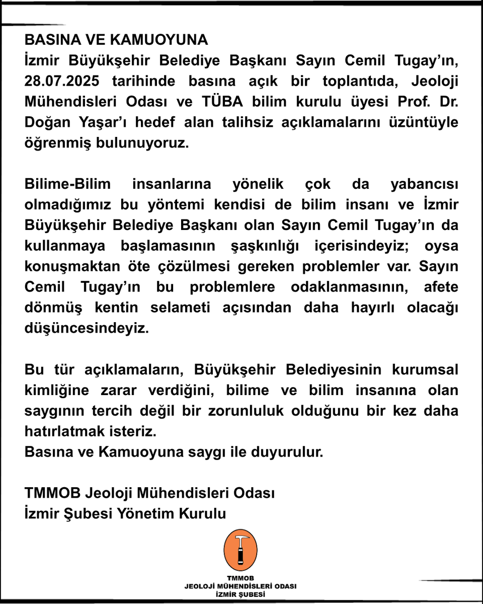 TMMOB JMO İzmir Şubesi tweet media