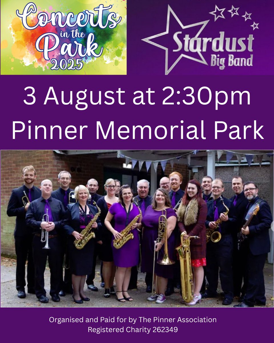 Pinner Association (@pinnerassociat) on Twitter photo You are invited to a free concert.
Bring a picnic and a chair.
Cash bucket collection to help offset the costs.
<a href="/StardustBigBand/">Stardust Big Band</a> <a href="/DeliaCazzato/">Lady Delia of Pinner (Cazzato) 💙</a> <a href="/PinnerLocal/">Pinner Local</a> <a href="/sharon_pink/">Sharon Pink</a> <a href="/MPSPinner/">Pinner Police</a> <a href="/MPSPinnerSouth/">Pinner South Police</a> @rawlinsongold <a href="/sjbbrook1/">Sarah Brook</a> <a href="/QueensHeadPinn/">Queens Head Pinner</a> You are invited to a free concert.
Bring a picnic and a chair.
Cash bucket collection to help offset the costs.
<a href="/StardustBigBand/">Stardust Big Band</a> <a href="/DeliaCazzato/">Lady Delia of Pinner (Cazzato) 💙</a> <a href="/PinnerLocal/">Pinner Local</a> <a href="/sharon_pink/">Sharon Pink</a> <a href="/MPSPinner/">Pinner Police</a> <a href="/MPSPinnerSouth/">Pinner South Police</a> @rawlinsongold <a href="/sjbbrook1/">Sarah Brook</a> <a href="/QueensHeadPinn/">Queens Head Pinner</a>