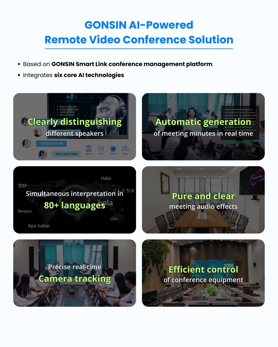Gonsin Conference Equipment Co.,Ltd. (@gonsin2003) on Twitter photo 🔊 GONSIN AI-Powered Remote Video Conference Solution
🔗 Discover more:
Email: foreigntrade@gonsin.com
Web: gonsin.com/products/model…
#AI #RemoteMeeting #RemoteVideoMeeting #VideoConference #AIPowered #MeetingSolutions 🔊 GONSIN AI-Powered Remote Video Conference Solution
🔗 Discover more:
Email: foreigntrade@gonsin.com
Web: gonsin.com/products/model…
#AI #RemoteMeeting #RemoteVideoMeeting #VideoConference #AIPowered #MeetingSolutions