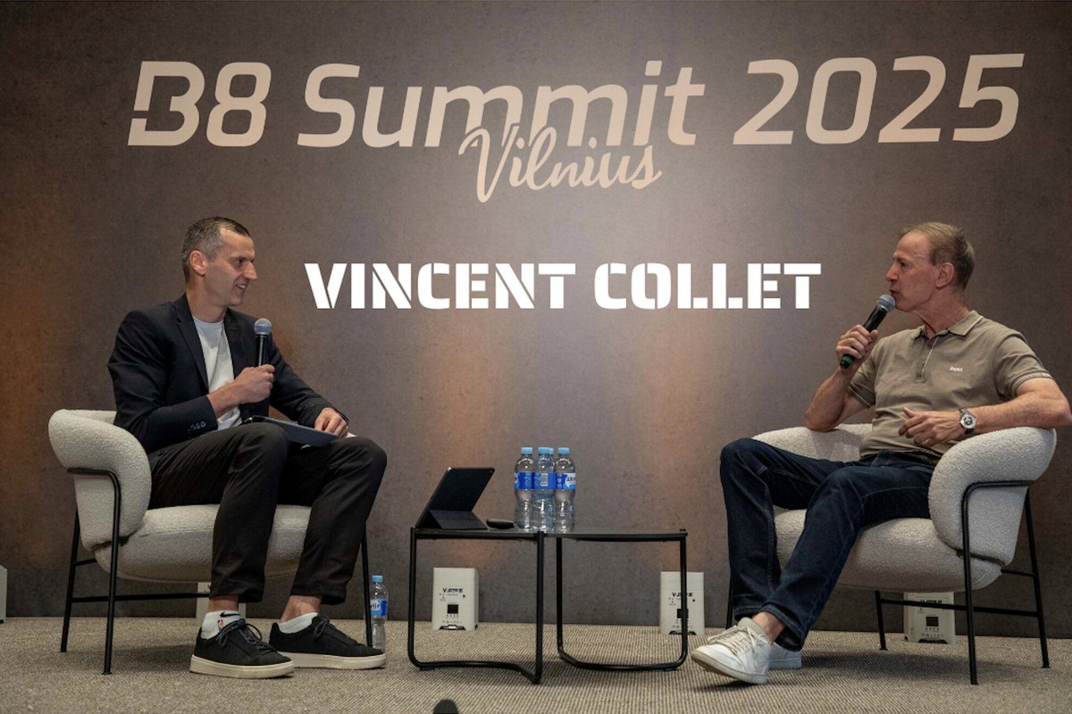 New B8 Summit Video!
VINCENT COLLET

🔗: youtu.be/_jOimkdO1Po?si…

Vincent Collet came to Vilnius on July 8th and talked about these topics and more:

- INSEP &amp; Team France
- New Generation &amp; Mindset
- Communication
- Benching stars
- Q&amp;A

<a href="/B8summit/">B8 Summit</a>