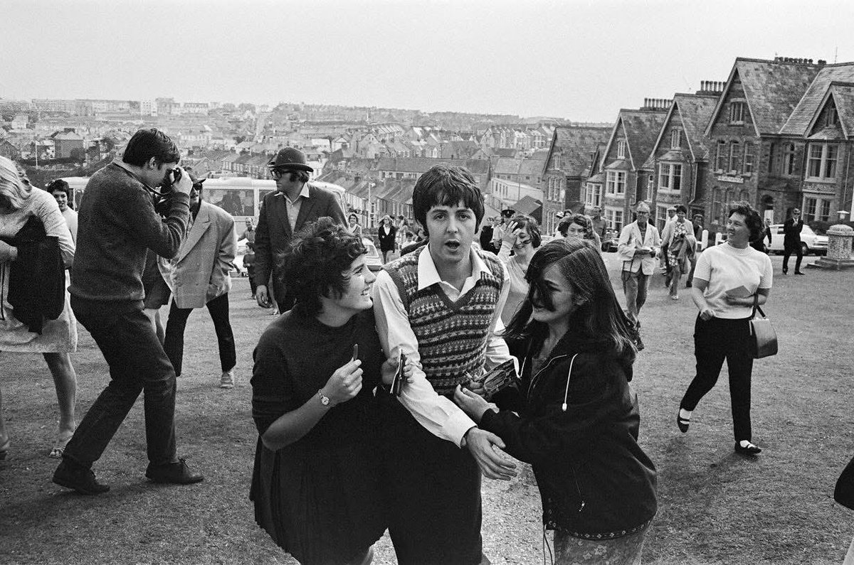 September 1967 while filming Magical Mystery Tour In Newquay.